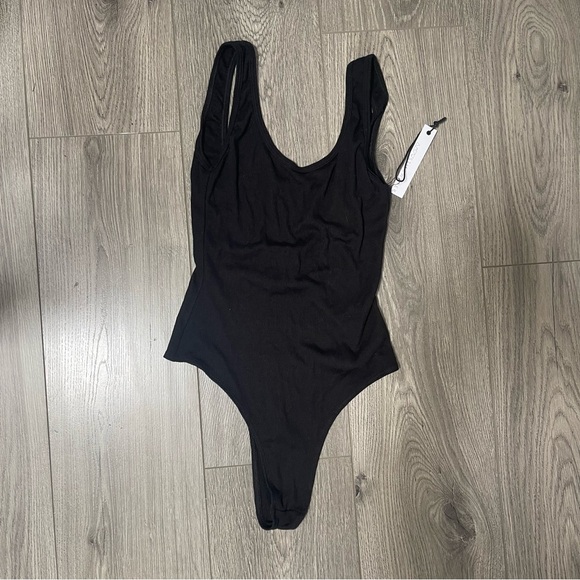 Stillwater The Perfect Bodysuit Black Ribbed Size Small - Picture 2 of 4